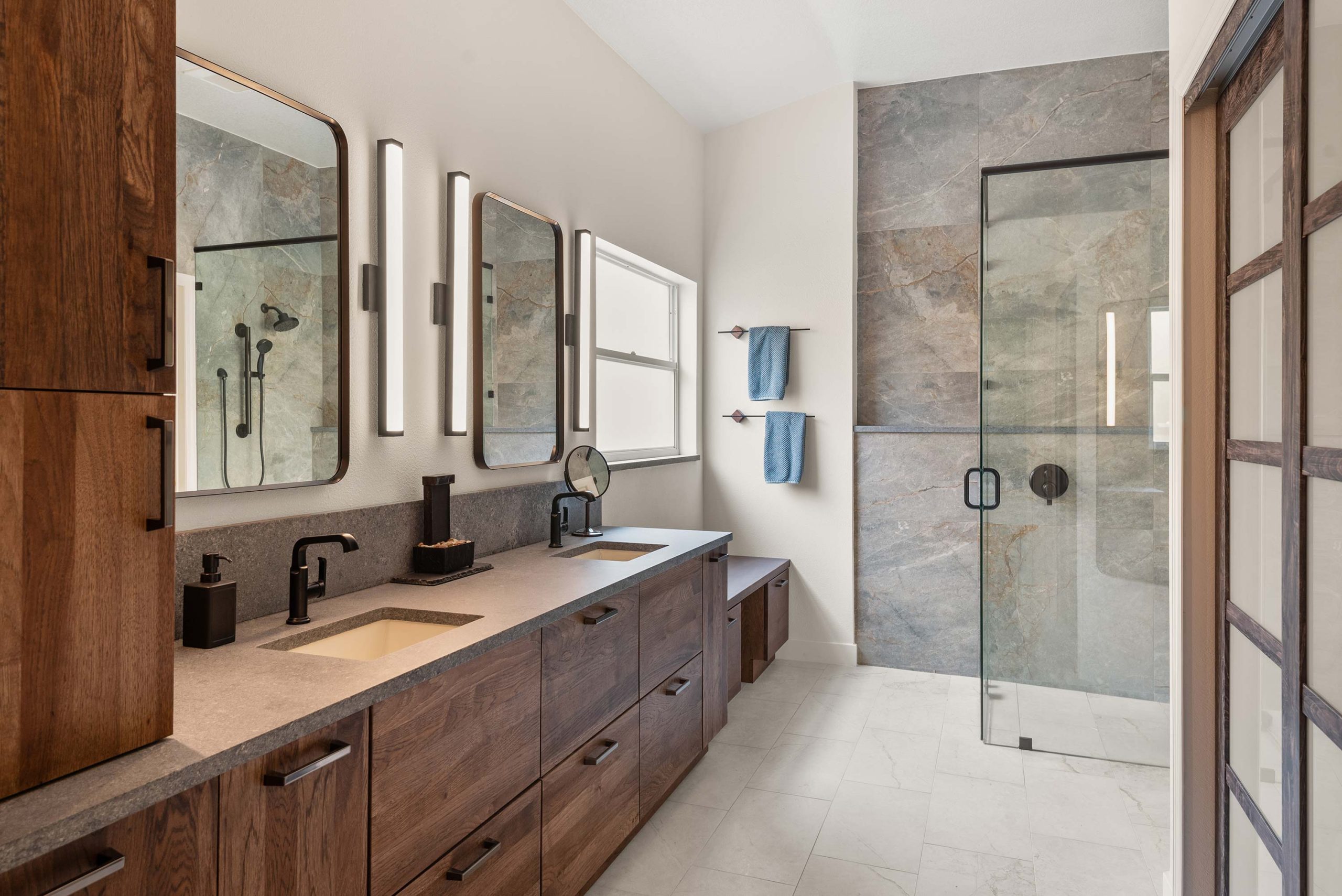 contemporary master bathroom