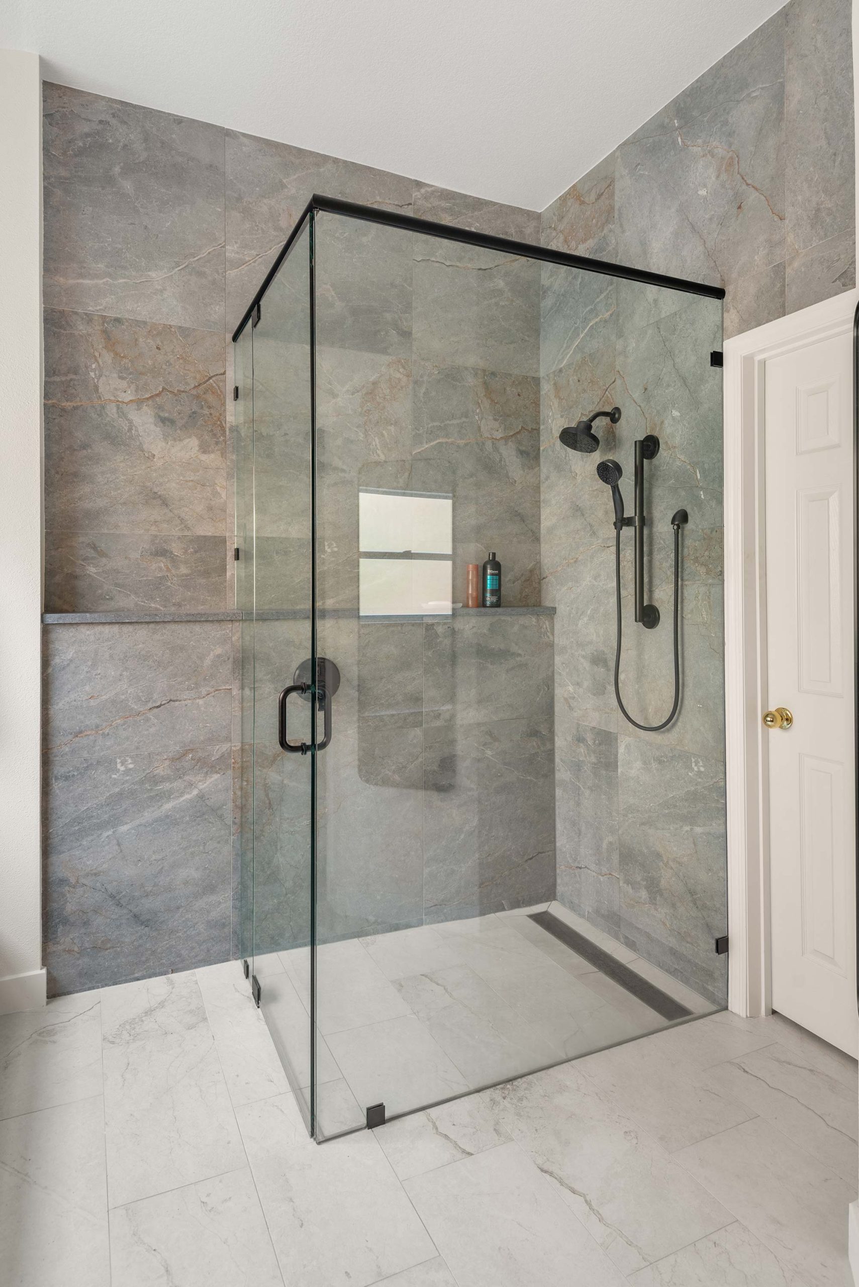 zero entry shower for aging in place bathroom Smithfield-Drive-port-05