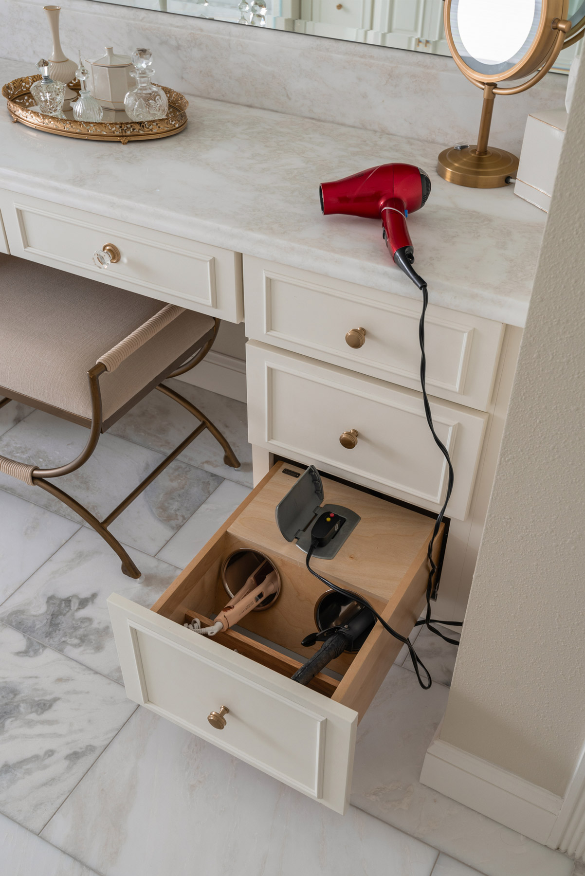 custom cabinetry bathroom vanity