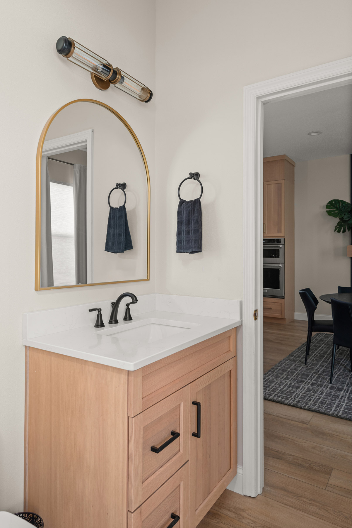 modern contemporary powder room