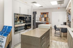 Inside S&W Kitchens Melbourne showroom kitchen layout