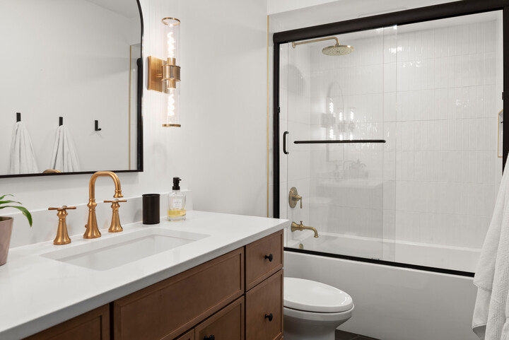 bathroom remodel with an existing footprint