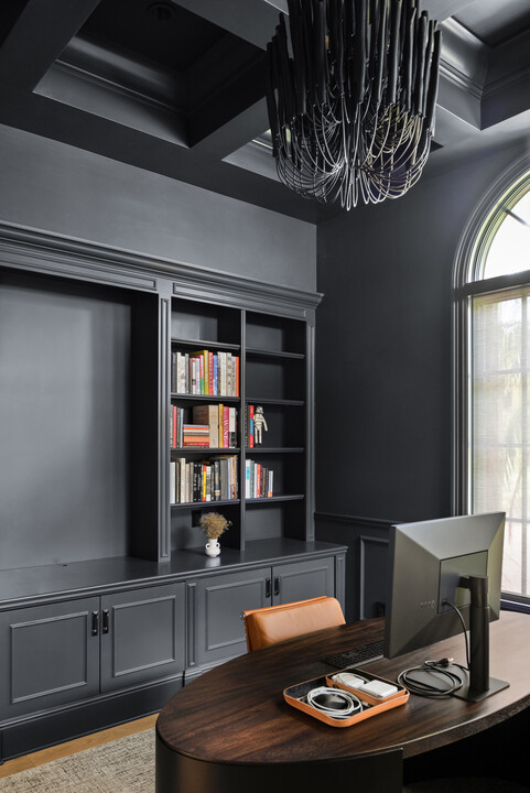 color drenching home office 