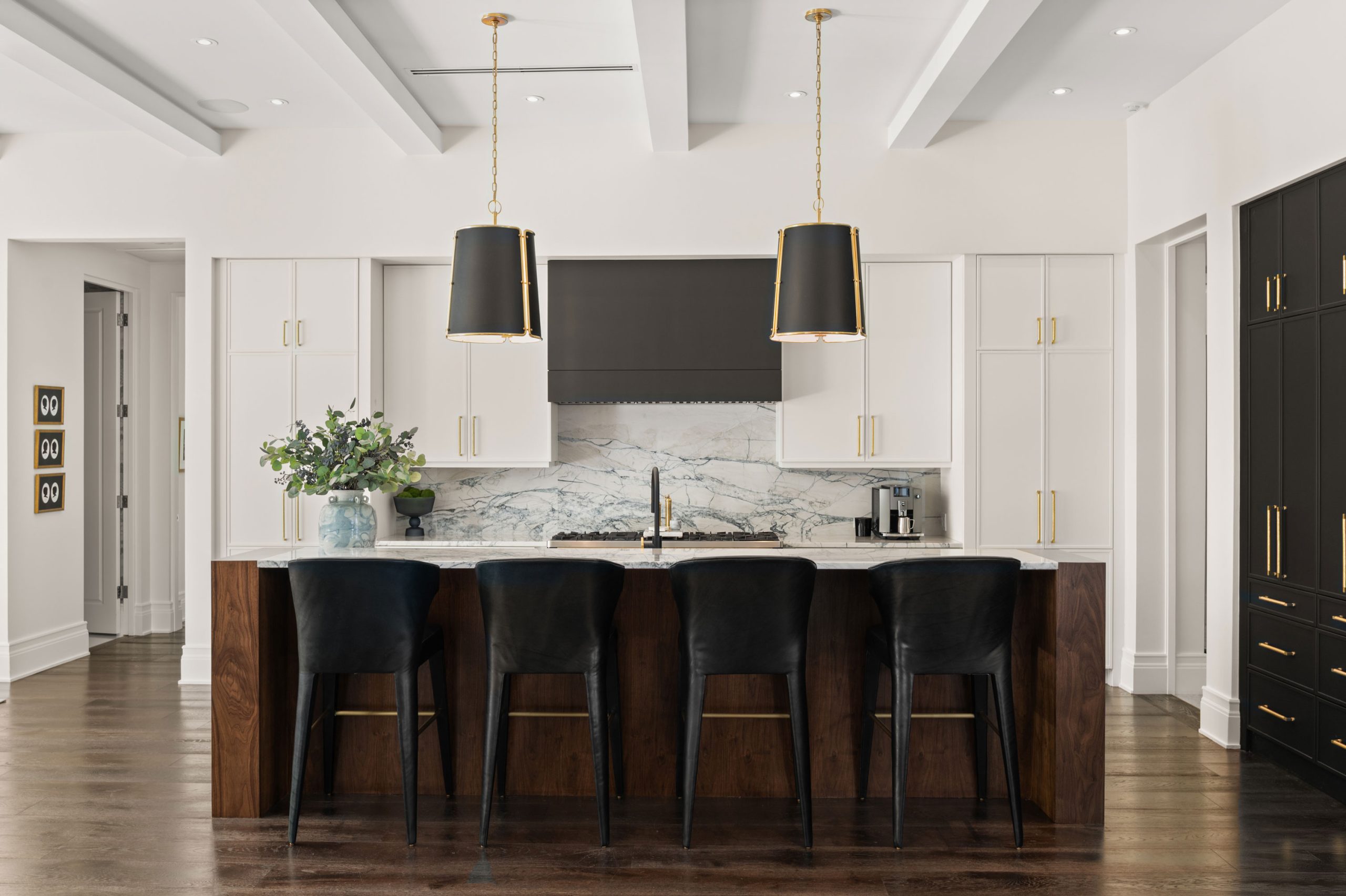 winter park, fl kitchen renovation rich walnut island