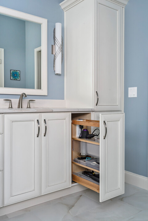 bathroom vanity tower with storage