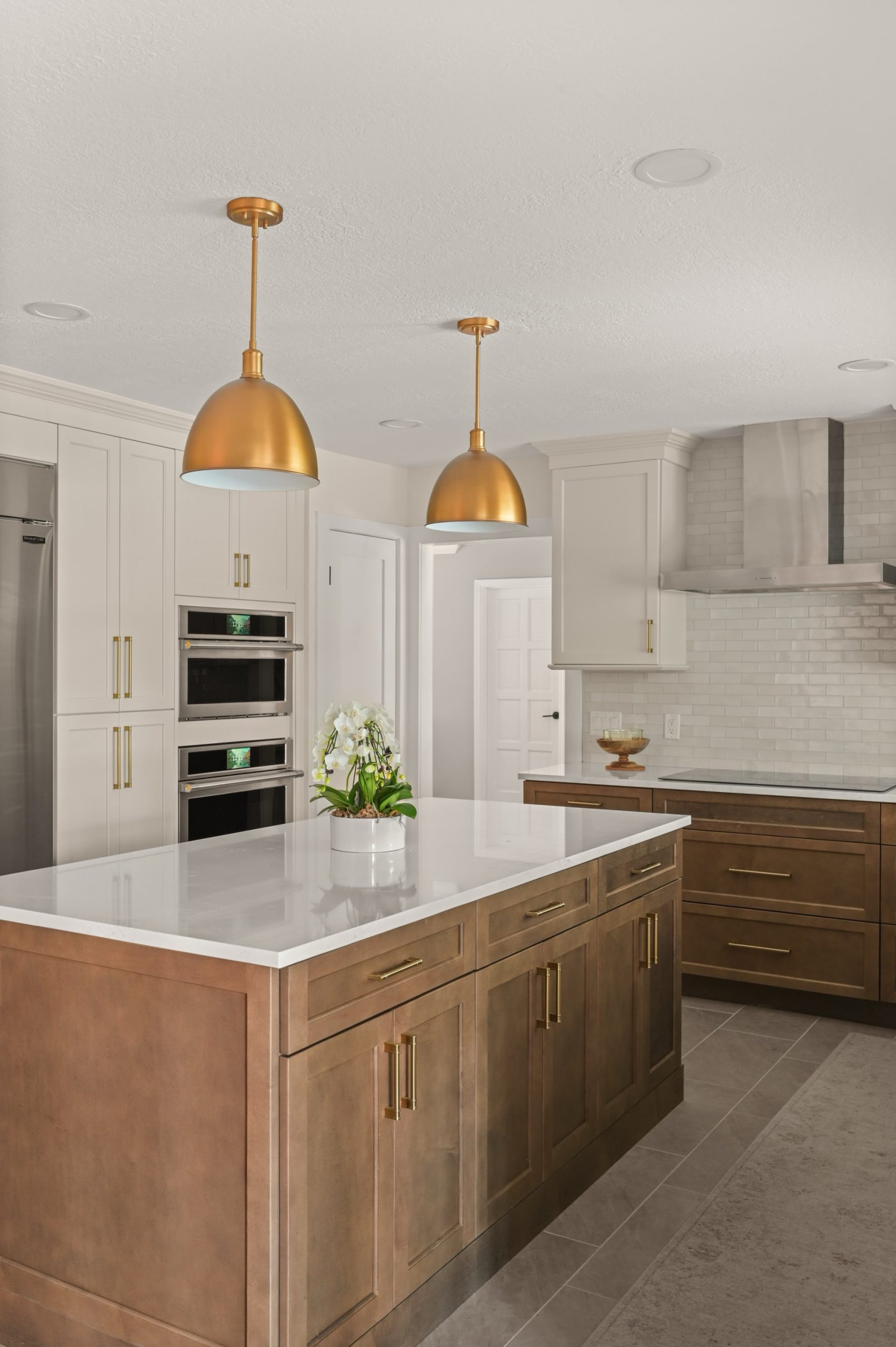 Sweetwater kitchen up close of wood kitchen island