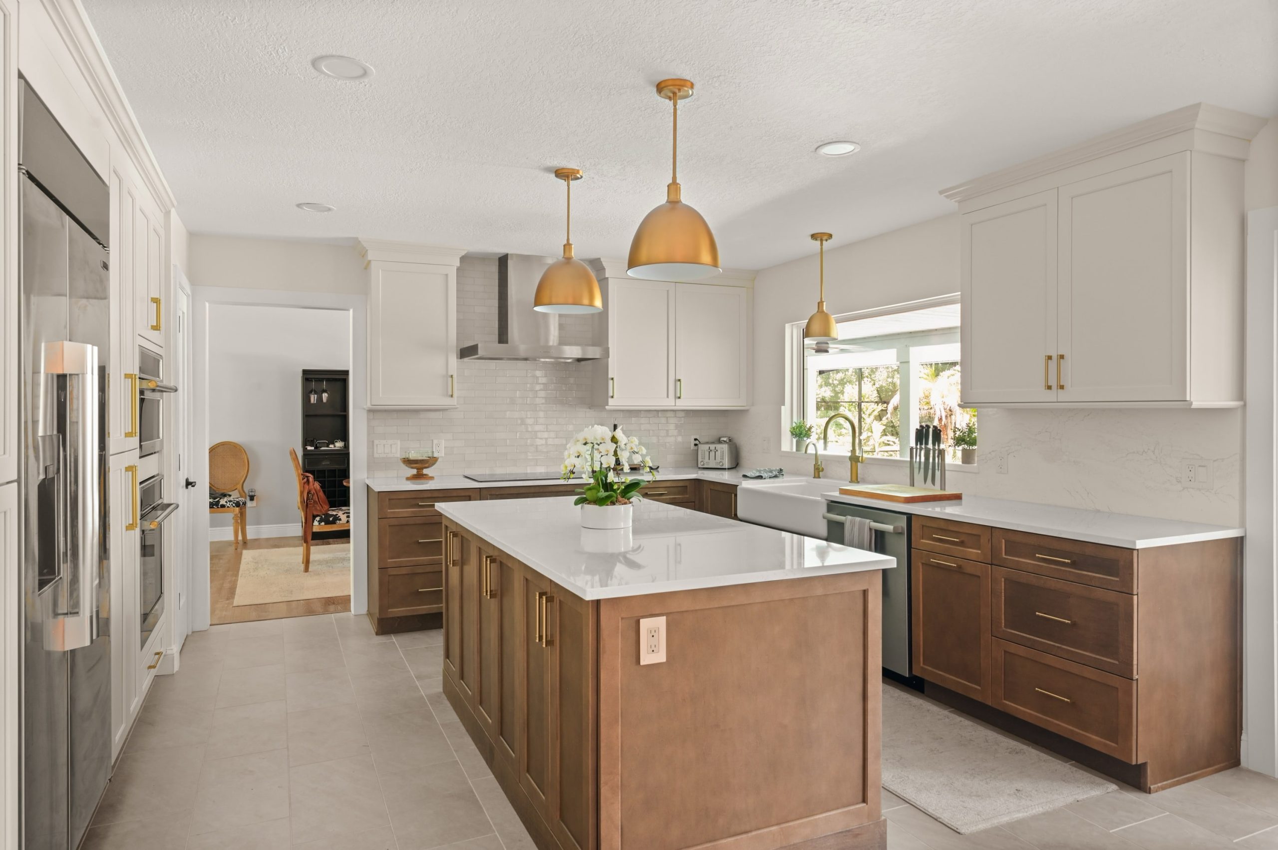 Sweetwater kitchen remodel project island, hook and sink 